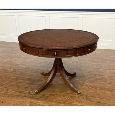 Traditional Mahogany Drum Table