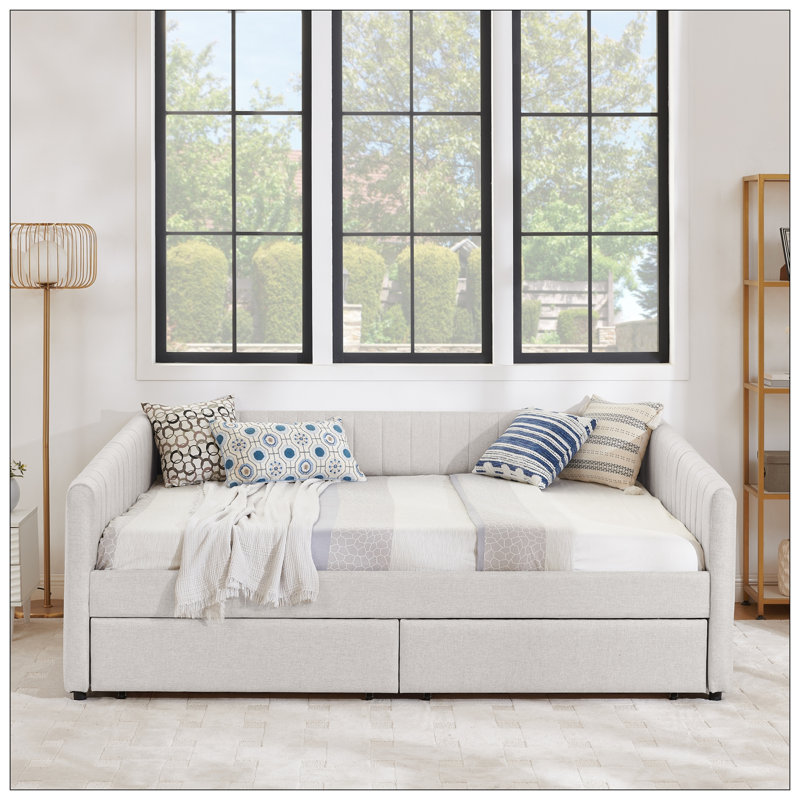 Lit pour chambre à coucher, Beige