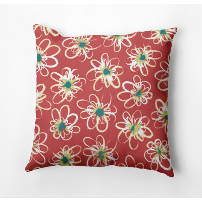 Housse et insert de coussin d'extérieur carré Botanical Blooms