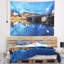 Tapisserie bleu de stockholm cityscape illuminé-28501103