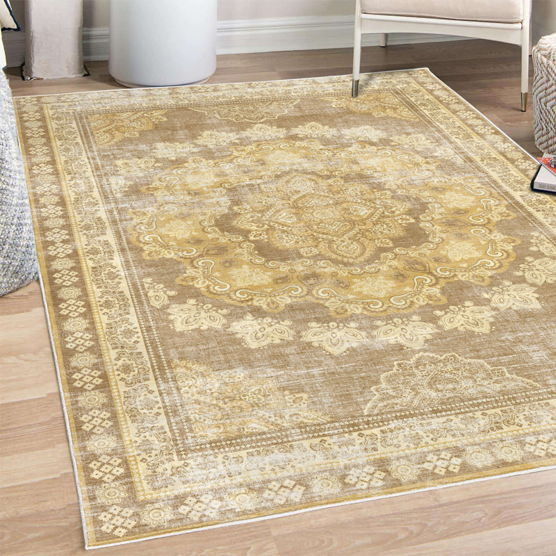 Tapis décoratif Chiyomi, Rectangle 4 pi x 5 pi 5 po