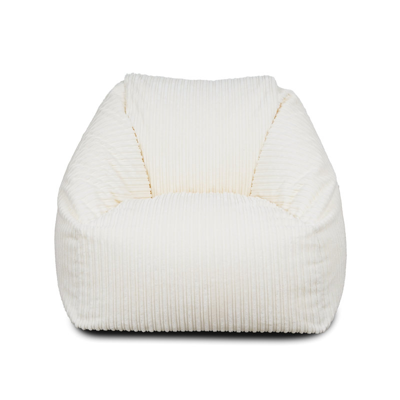 Polyester Refillable Bean Bag Chair, Ivory