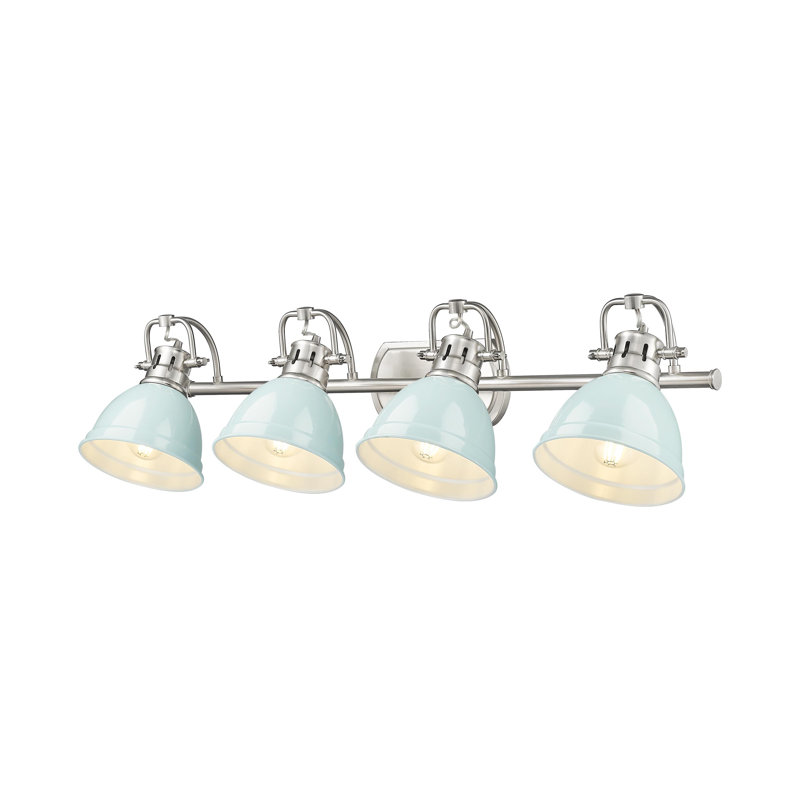 Brynnan 4-Light Bath Vanity, Pewter, Seafoam