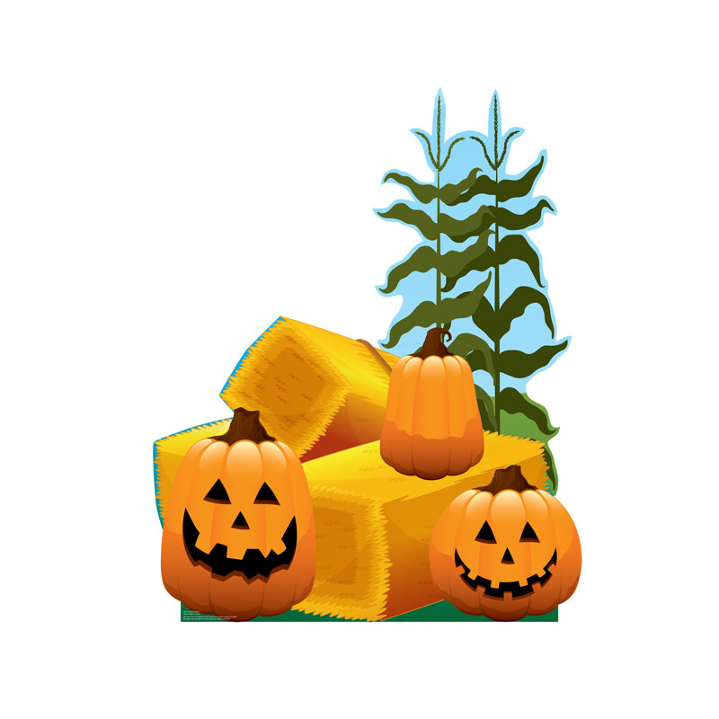 Accroche en carton citrouille patch