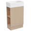 Meuble-lavabo simple 18,6 po avec comptoir en céramique et meuble de rangement-107864965