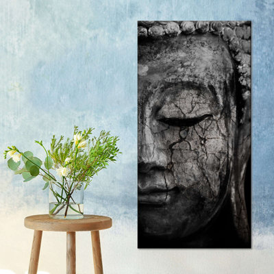 Buddha Meditating Face Canvas Print