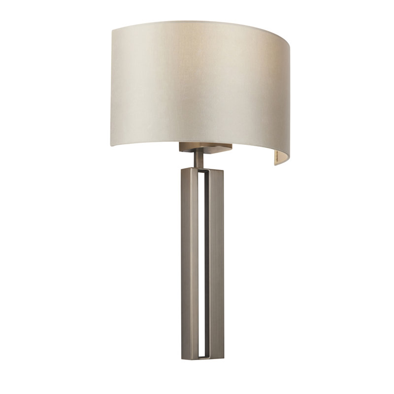 Robinsonville Wall Sconce, Brushed Bronze Plate, Mink
