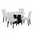 White Table with Beige Chairs