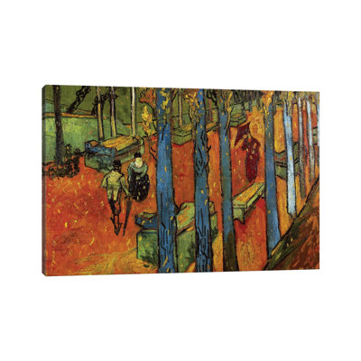 Falling Leaves, 1888 by Vincent Van Gogh - Wrapped Canvas Painting