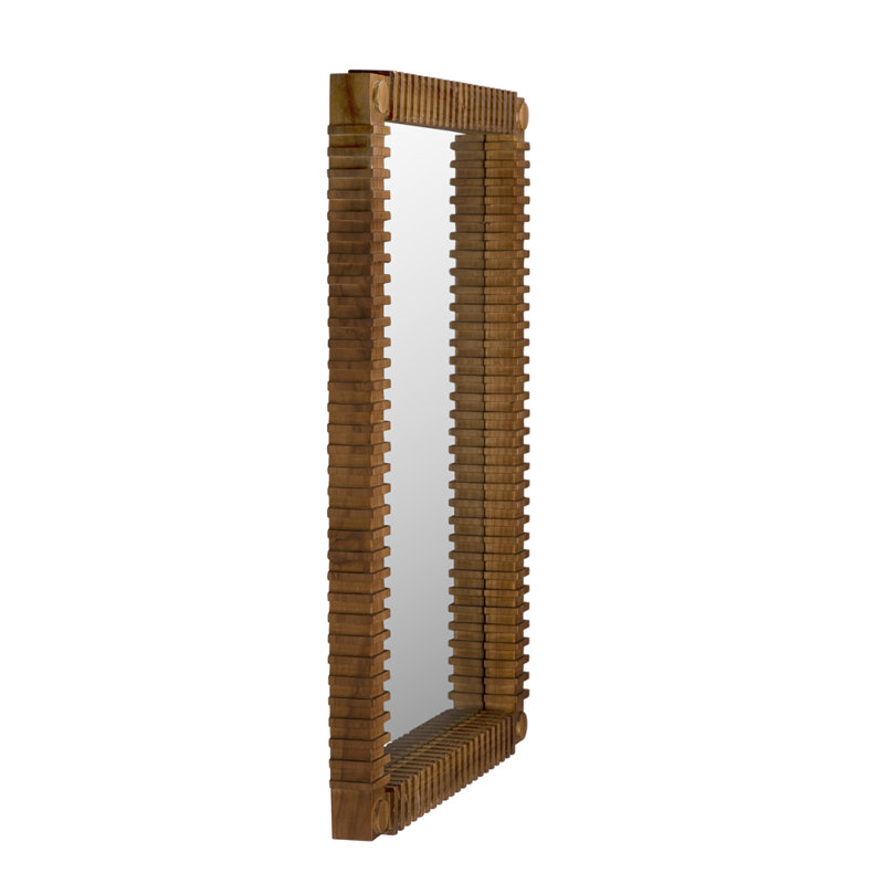 Rift Rectangle Solid Wood Mirror