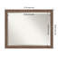 Miroir mural de salle de bain étroit et moyen à cadre biseauté pia-120430877