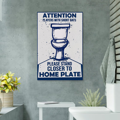 Attention Players With Short Bats - 1 Piece Rectan " Attention Players With Short Bats "