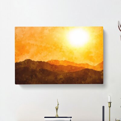 Mountain Layers - Wrapped Canvas Painting