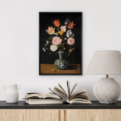Bouquets de fleurs foncées dans un vase, illustrations de décor champêtre français rustique