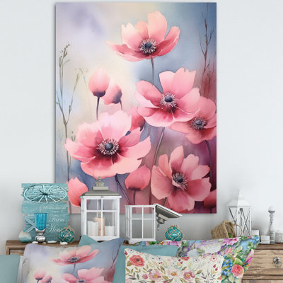 «Pink Blue Meadow» sur toile