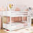 Arvill Twin Over Twin House Floor Bunk Bed With Headboards And Guardrails-369012727