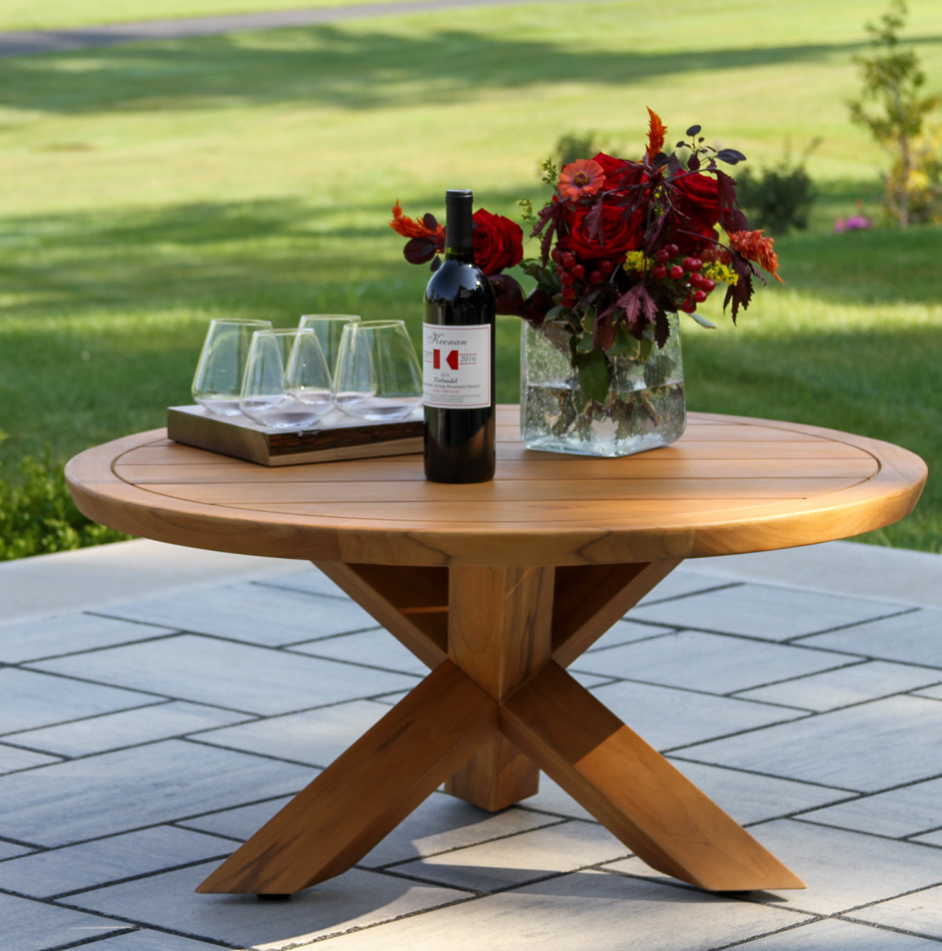 Levitt 4-Person Teak Patio Seating Group