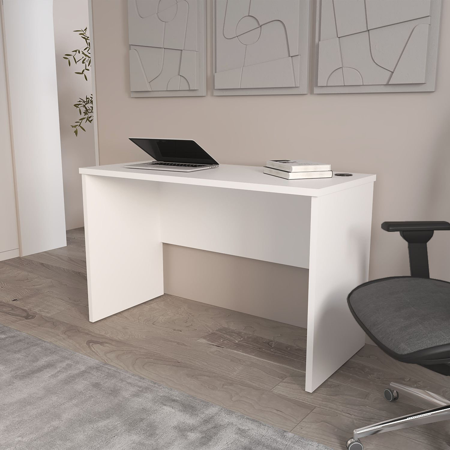 Dazzle Hives Rough Rock Minimalist Home Office Work Desk with Cable