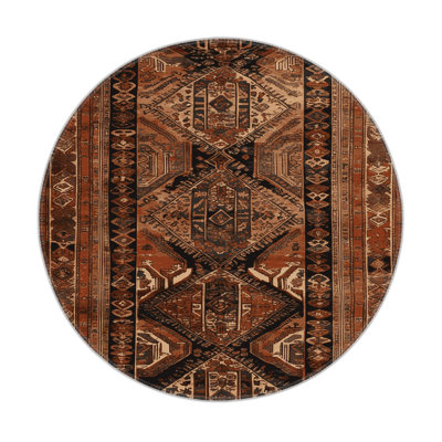 Turkish Brown Indoor and Outdoor Area Rug
