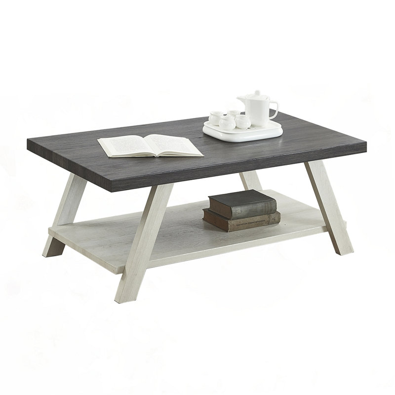Table basse Contemporary, Blanc, Gris