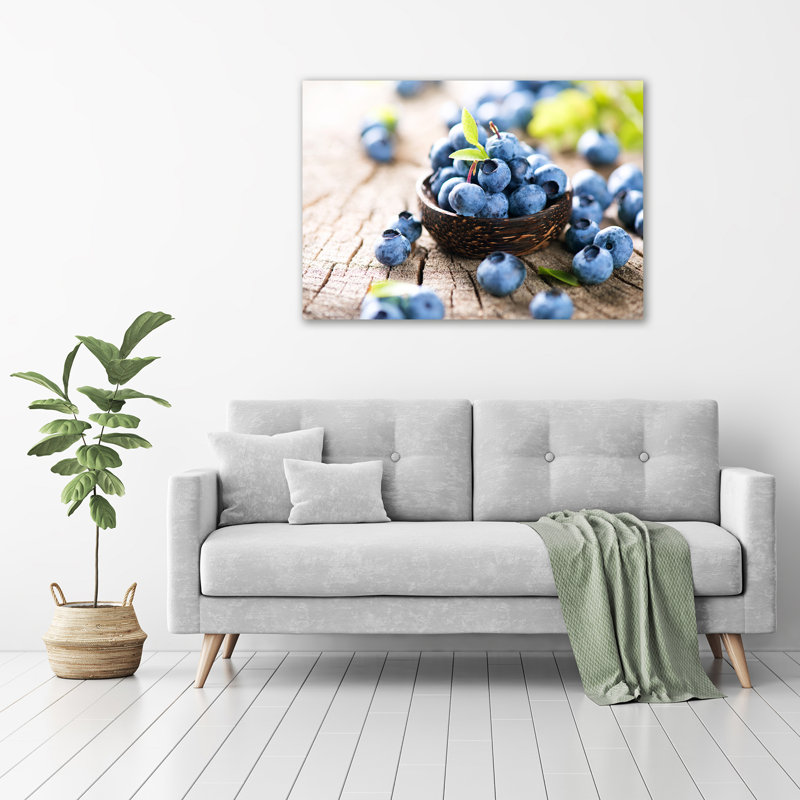 Blueberries - Wrapped Canvas Print