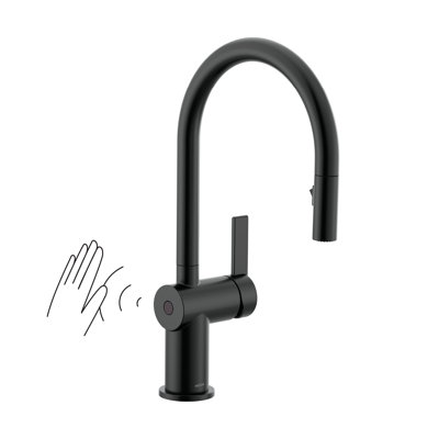 Moen Cia MotionSense Wave Single Handle Pulldown Kitchen Faucet with Power Clean Technology