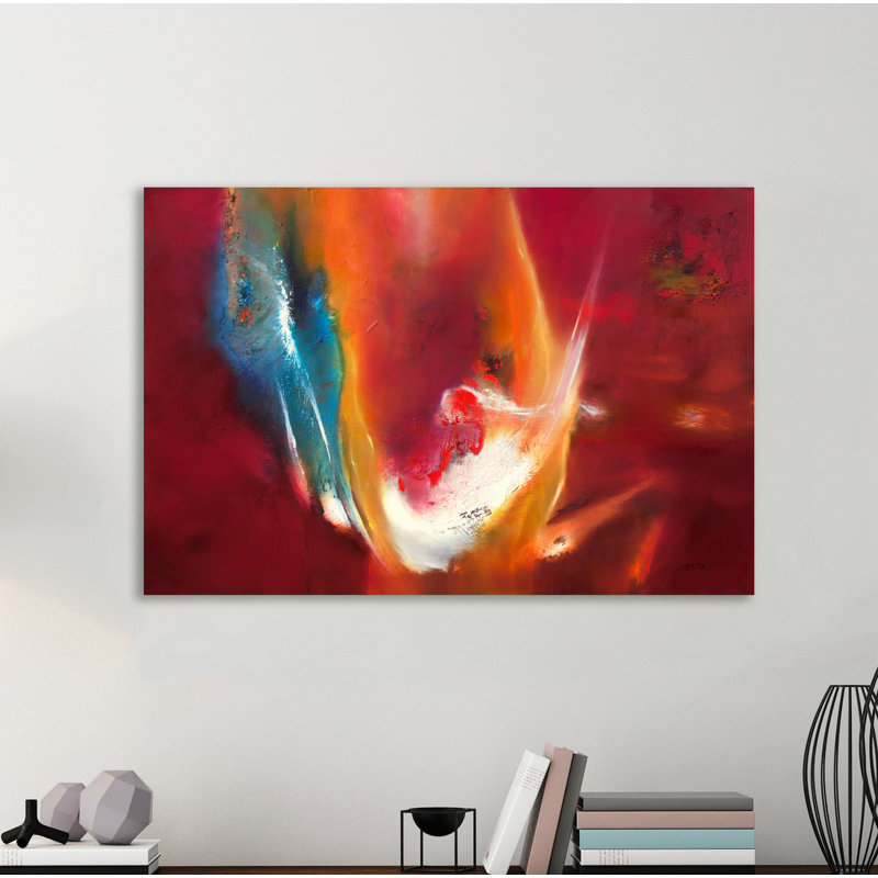 « deep voeu », reproduction de peinture à l’acrylique sur toile tendue, H 20 po x l 30 po x P 1,5 po