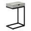 Table d'appoint, en forme de C, bout, côté, collation, tiroir de rangement, salon, chambre à coucher, métal stratifié, contemporain, moderne-1226170986-1226170987