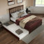 Lit plateforme en bois massif Asparas avec pied de lit et lit gigogne-631275356-645752985