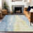 Machine Washable Indoor/Outdoor Xhevrie Denim Rug-730263504