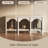60" Modern Console Table, Entryway Table with Open Shelf and Arched Design for Hallway & Living Room-1972127352