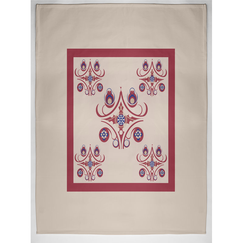 Rieder Plain Weave / Muslin Throw Blanket, Red