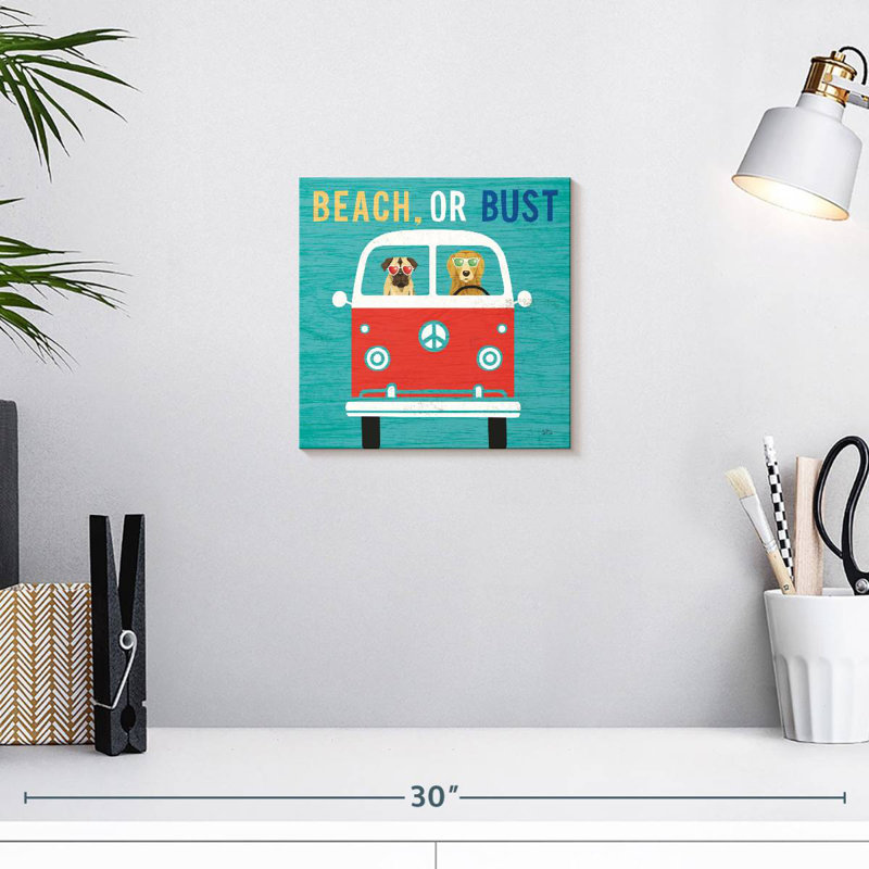 Beach Bums Bus, H 10 po x l 10 po