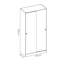 Alba-Fernandez 2 Door Manufactured Wood Wardrobe-1855604710