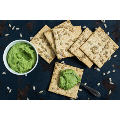 Homemade Crackers by 13-Smile - Wrapped Canvas Print