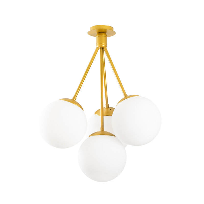 Luminaire suspendu en forme de globe à 4 lumières Mirari