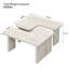 Table basse rectangulaire en bois détachable-164083416