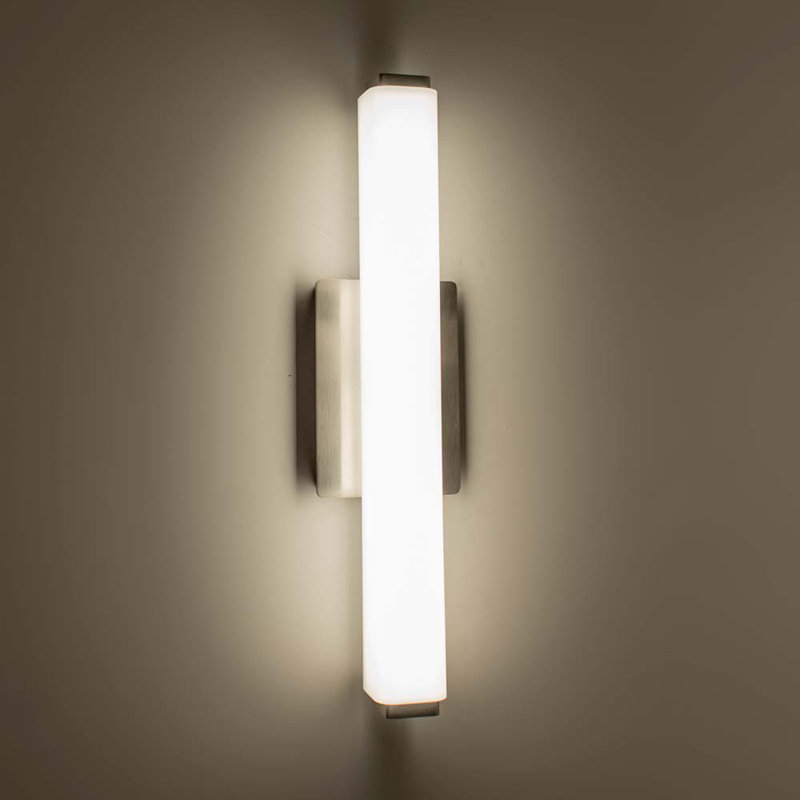 Vogue 1 - Light LED Flush Mounted Sconce, 4.88" H x 20" W x 3.13" D, Brushed Nickel, 3000K