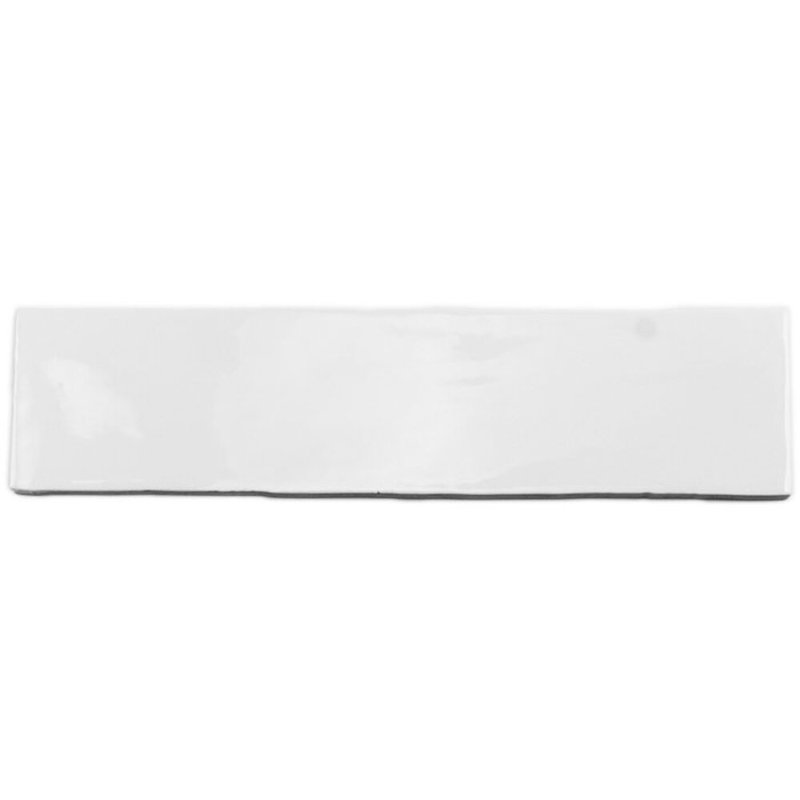 Lancaster Polished Ceramic Wall Tile, White