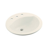 Modesto Ceramic Circular Drop-In Bathroom Sink