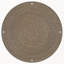 Table d'appoint ronde brun clair
