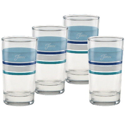 Fiesta Aegean Edgeline 7-Ounce Juice Glass Set of 4