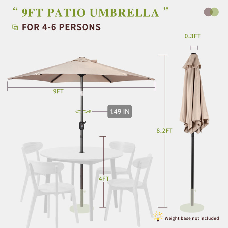 Parasol 9" Market, Topologique