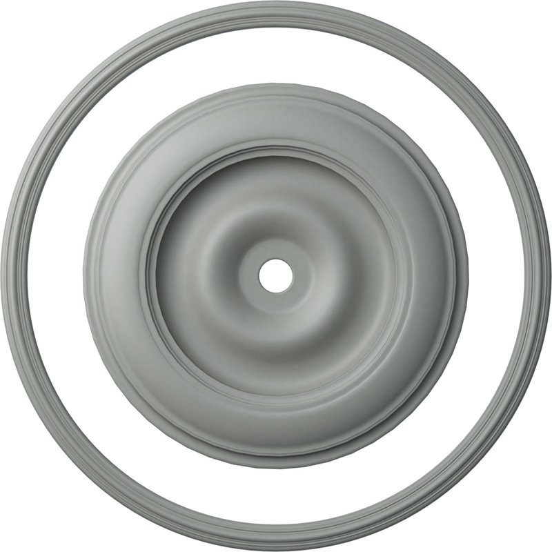 Anneau de plafond intérieur 64 x 64 po x 58 po avec ensemble décoratif médaillon 44 1/2 po
