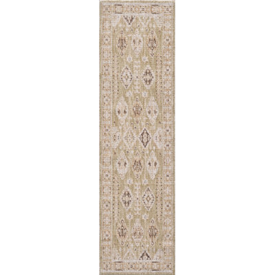 Mira Portia Machine Woven Performance Area Rug - Sage - 2'3" x 8' Runner