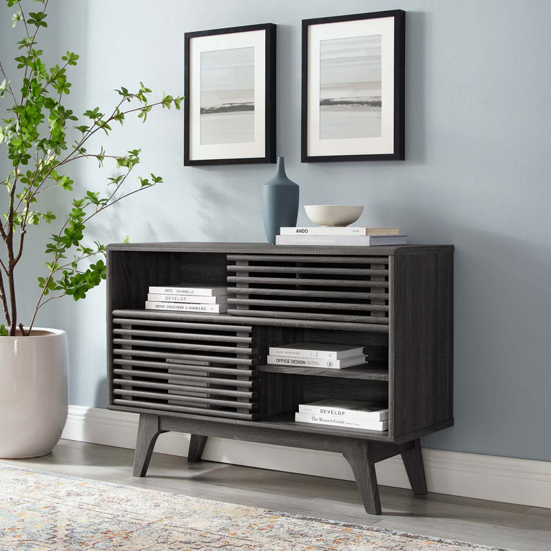 Render Two-Tier Display Stand, Charcoal