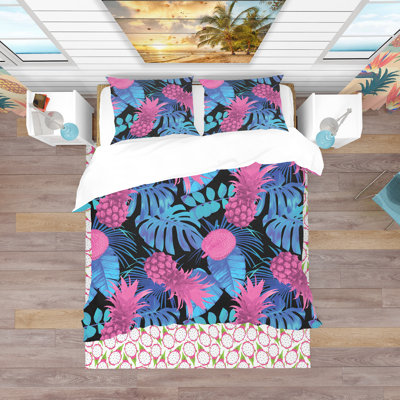 Ensemble de housse de couette tropical