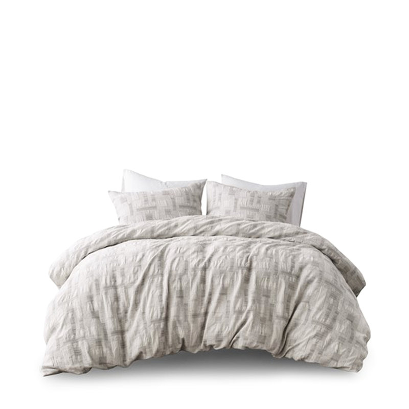 3 Piece Cotton Duvet Full In . 100% Cover & 2 Shams. Inner Ties Included. . Machine Washable Bedding - With Overlap Closure. Ties.