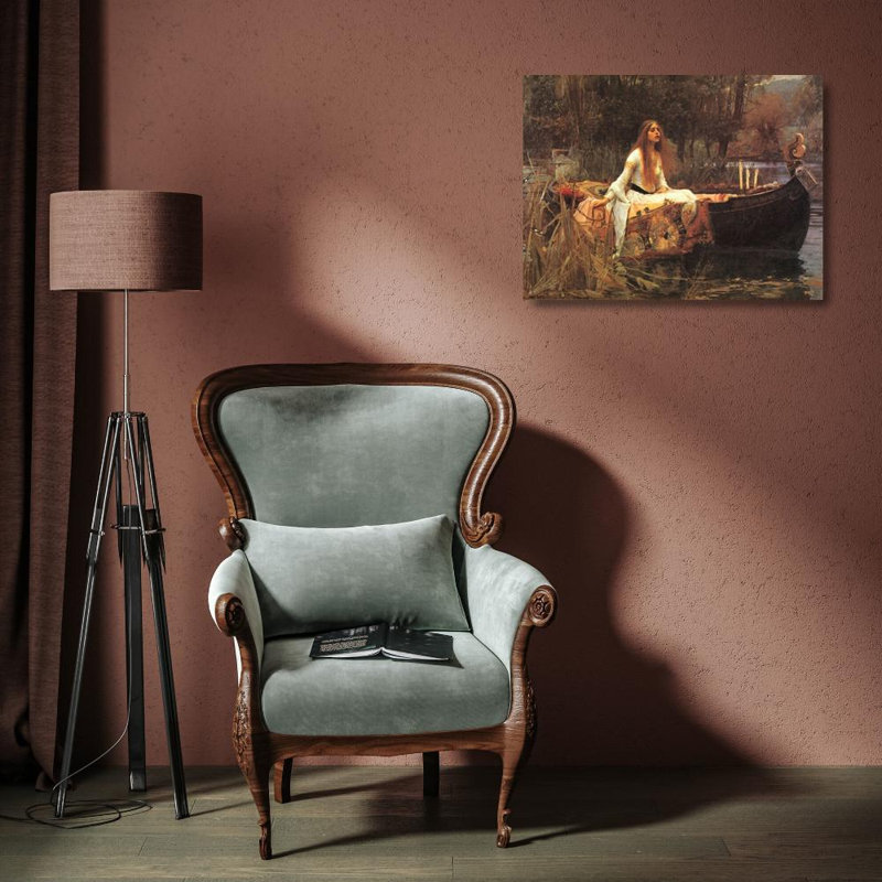 Dame de Shalott, H 14 po x l 18 po