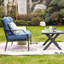 Ensemble de conversation pour causeuse et table basse avec coussins bleus Stradford-288302411